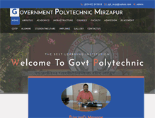 Tablet Screenshot of govtpolytechnicmzp.com